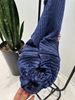 مانتو پلیسه سورمه ای فالانژ