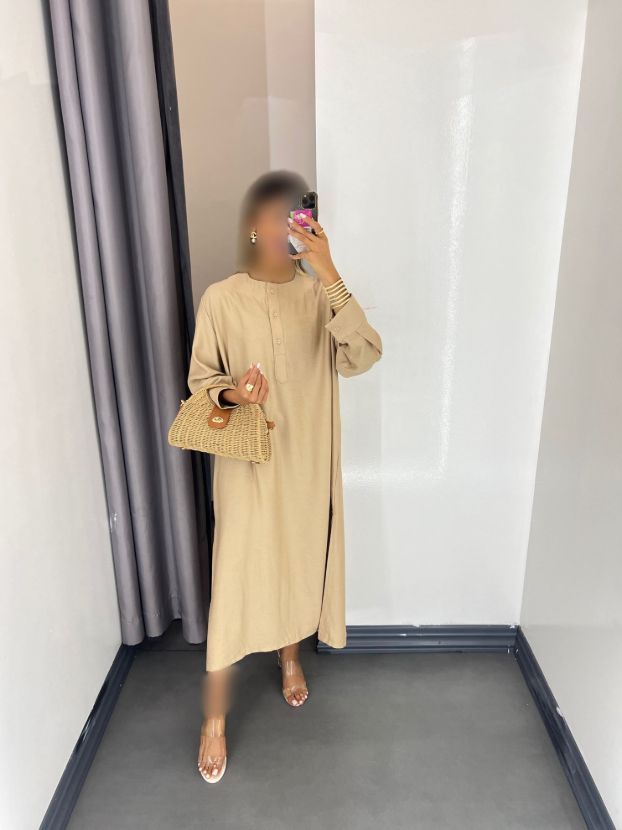 هانیران کفتان بلند سه دکمه کرم