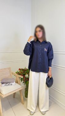پونژه horse shirt  شومیز مشکی