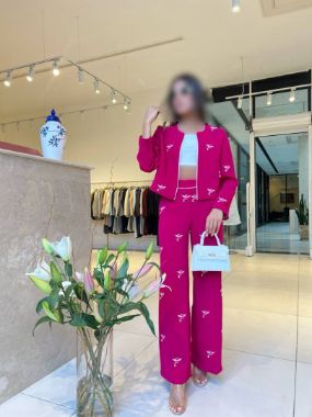 سدره کت شلوار S بالدار سرخابی 