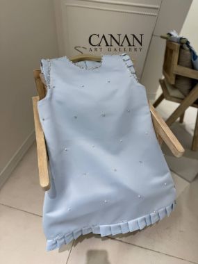 هدیه پیراهن سنگ و نگین آبی 