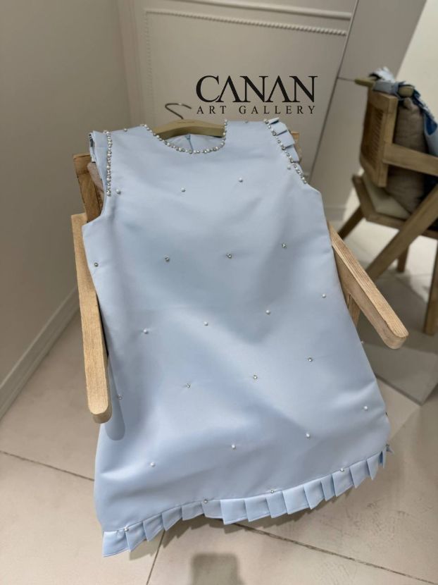 هدیه پیراهن سنگ و نگین آبی 