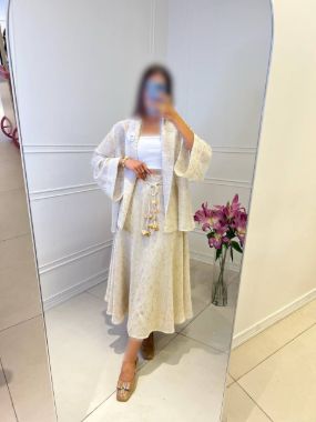 فالانژ دامن SHINE بلند طلایی 