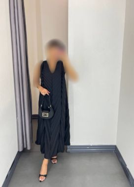 فالانژ پیراهن بلند پلیسه آبی