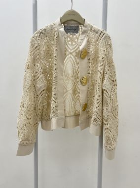 کت دانتل کوتاه دانتل دکمه طلایی