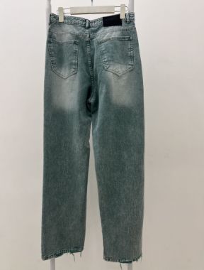 هانیران شلوار جین بگ سبز ابی