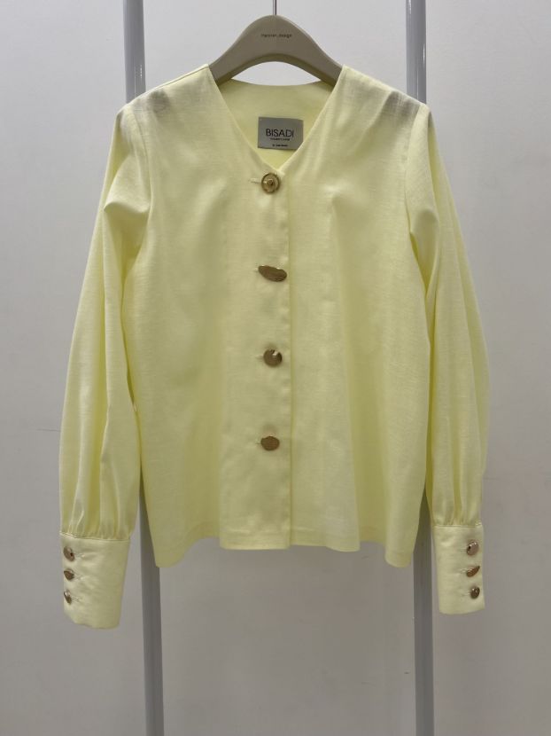 بیسادی شومیز لینن دکمه