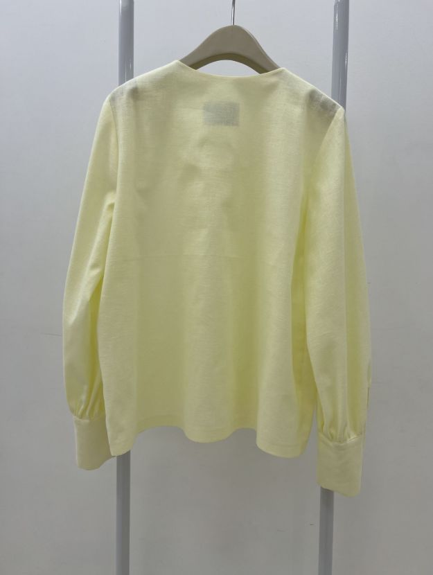 بیسادی شومیز لینن دکمه