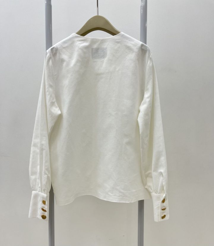 بیسادی شومیز لینن دکمه