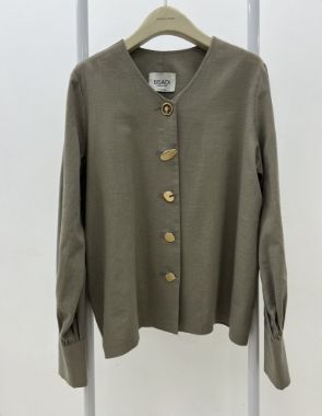 تصویر بیسادی شومیز لینن دکمه