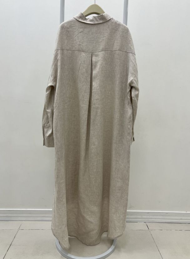 هانیران مانتو لینن بلند دو جیب