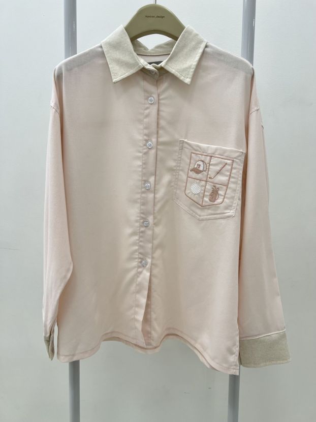 هانیران شومیز جیب گلدار