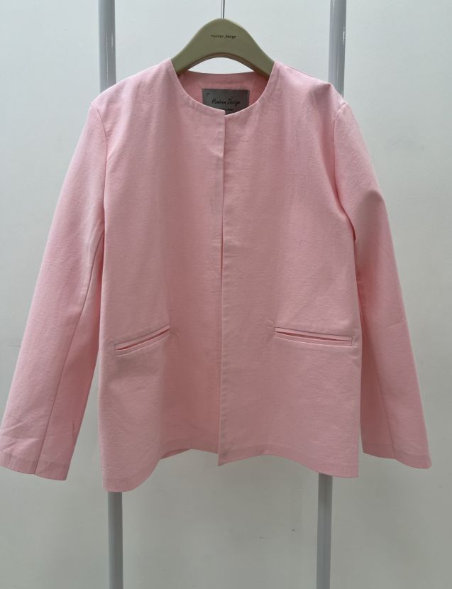 هانیران کت صورتی جیب فیلتایی