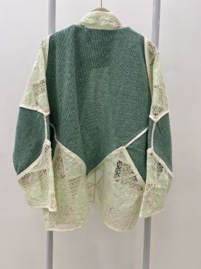 عظیمی مانتو کنفی سبز