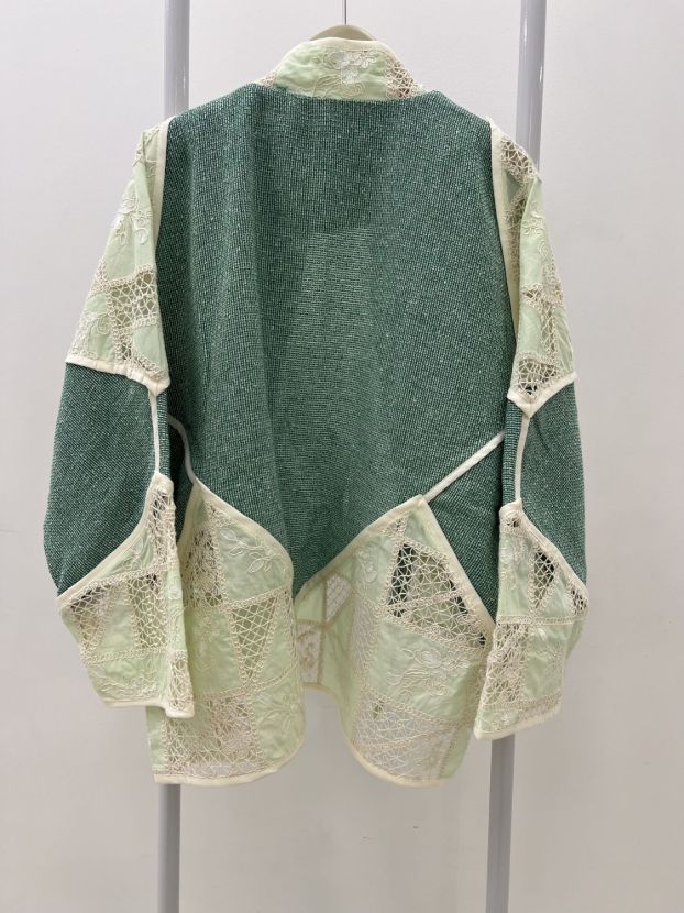 عظیمی مانتو کنفی سبز