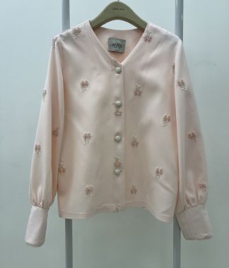 بیسادی شومیز نقره ای مرواریدی