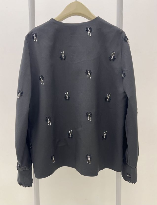 بیسادی شومیز نقره ای مرواریدی