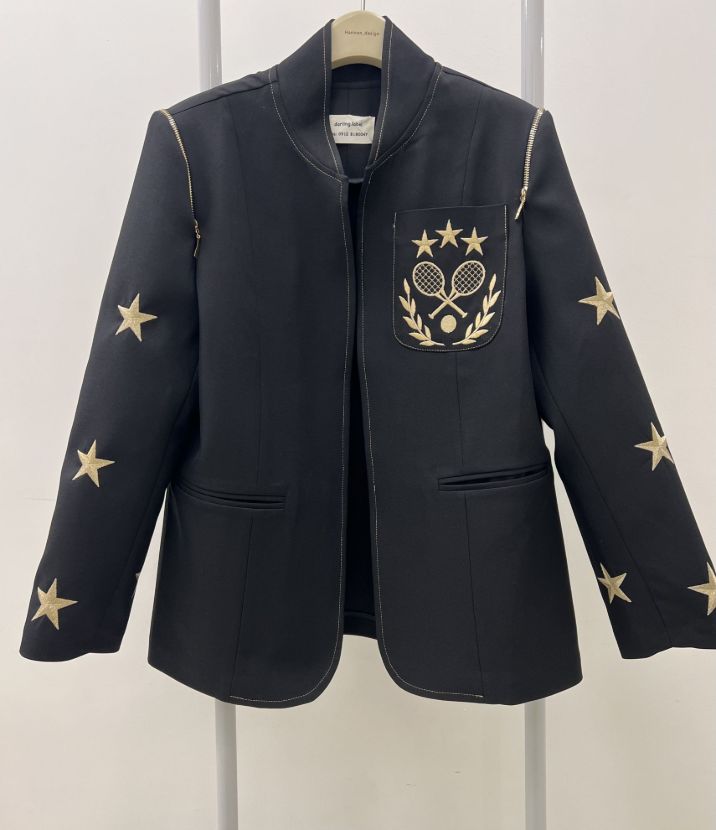 دارلینگ کت مشکی راکت طلایی