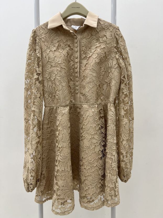 فالانژ 235780 پیراهن گیپور دکمه کرم