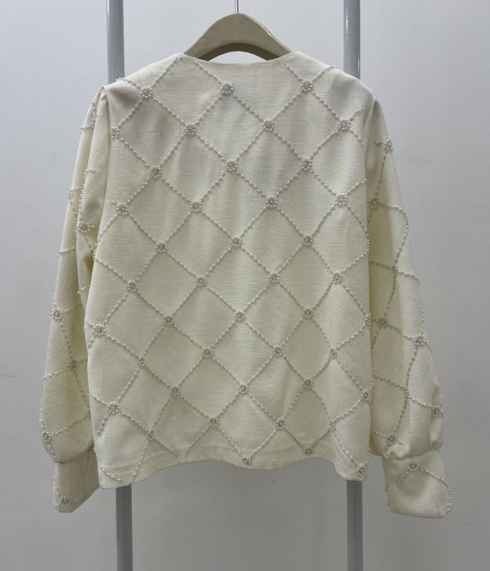 بیسادی شومیز مروارید شیری لوزی