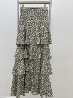 ست کراپ و دامن طبقه ای