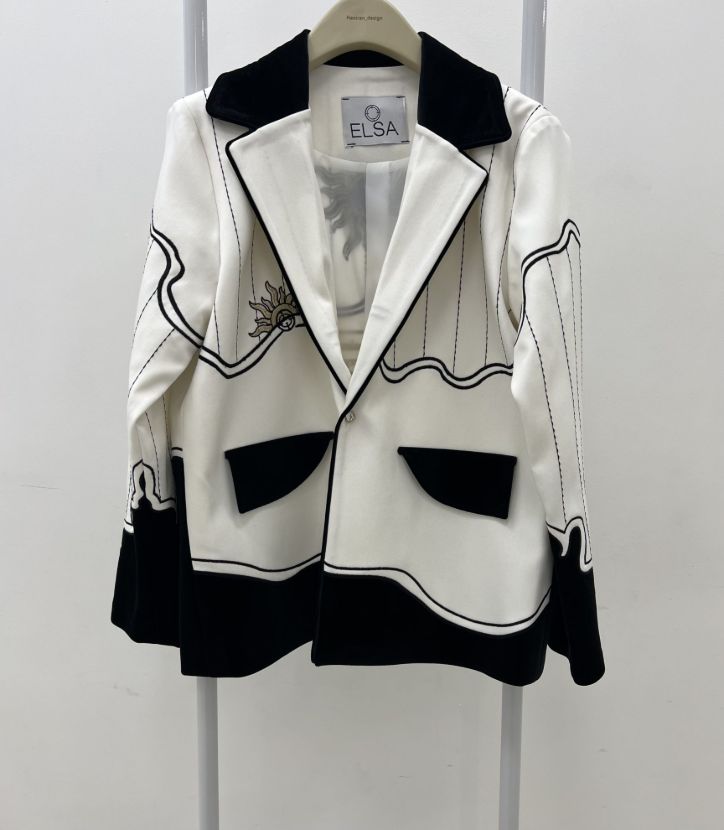 السا کت تاو سفید مشکی