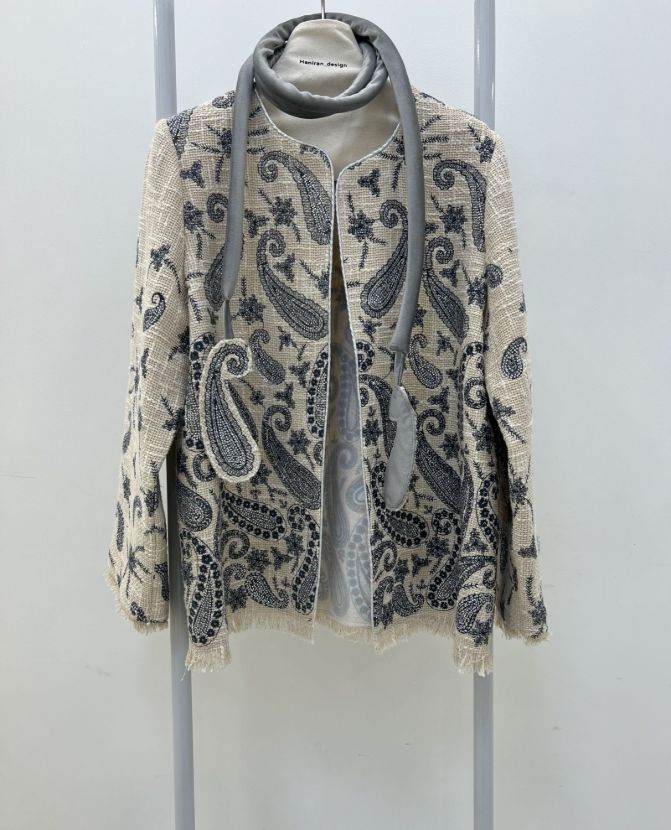 من تن کت حصیری گلدوزیGishnisz coat