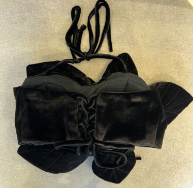 کراپ مخمل برگ گل