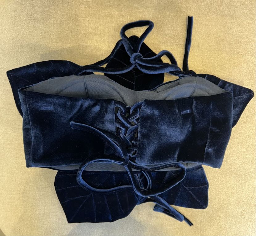 کراپ مخمل برگ گل