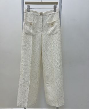 شلوار پولکی گشاد شیری