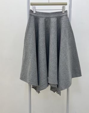 دامن کلوش شنلی طوسی