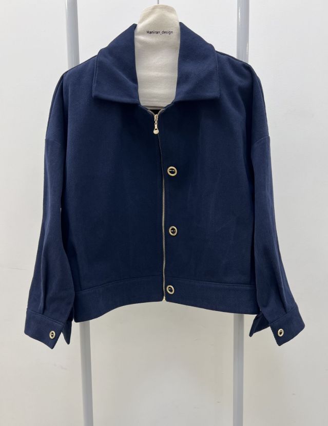 کت کتان سرمه ای