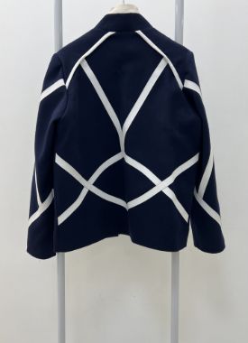 کت لنسیتر سرمه ای سفید