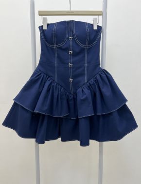 پیراهن پیونی سرمه ای