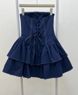 پیراهن پیونی سرمه ای