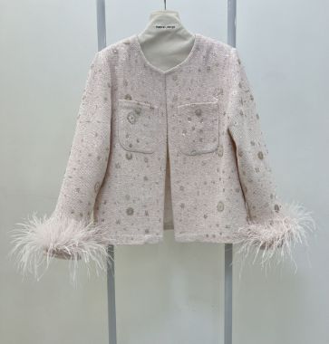 كت صورتى كار شده پردار