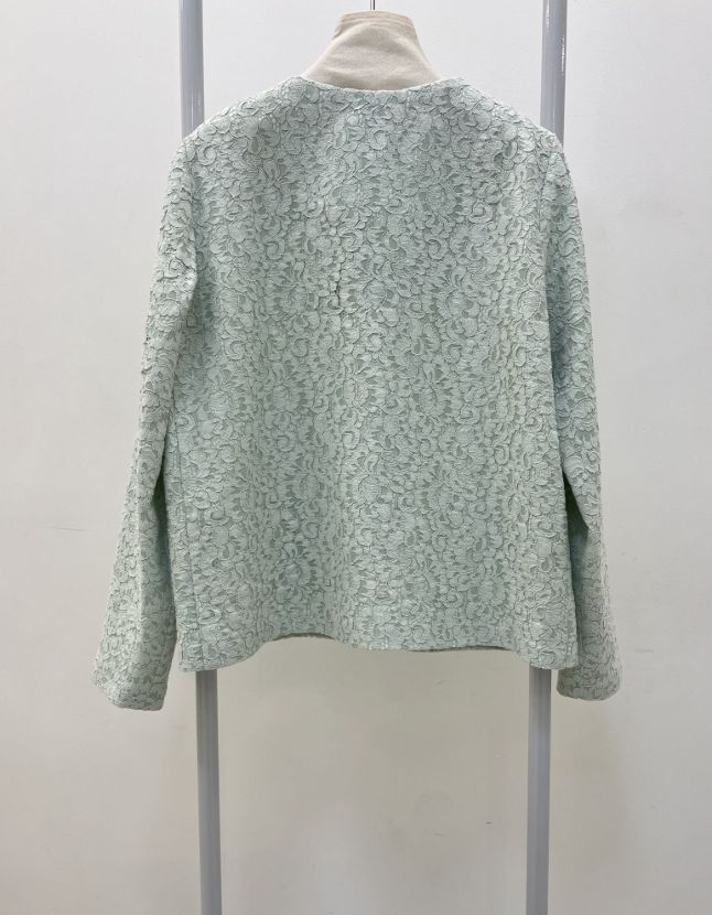 کت دانتل کار شده پسته ای