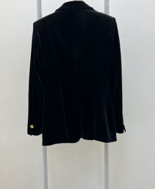 457/37 مانتو مخمل کوتاه سگک طلایی