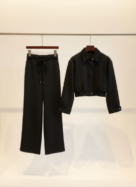 هانیران 508/09 ست بلوز شلوار اویشو دو جیب زیپی