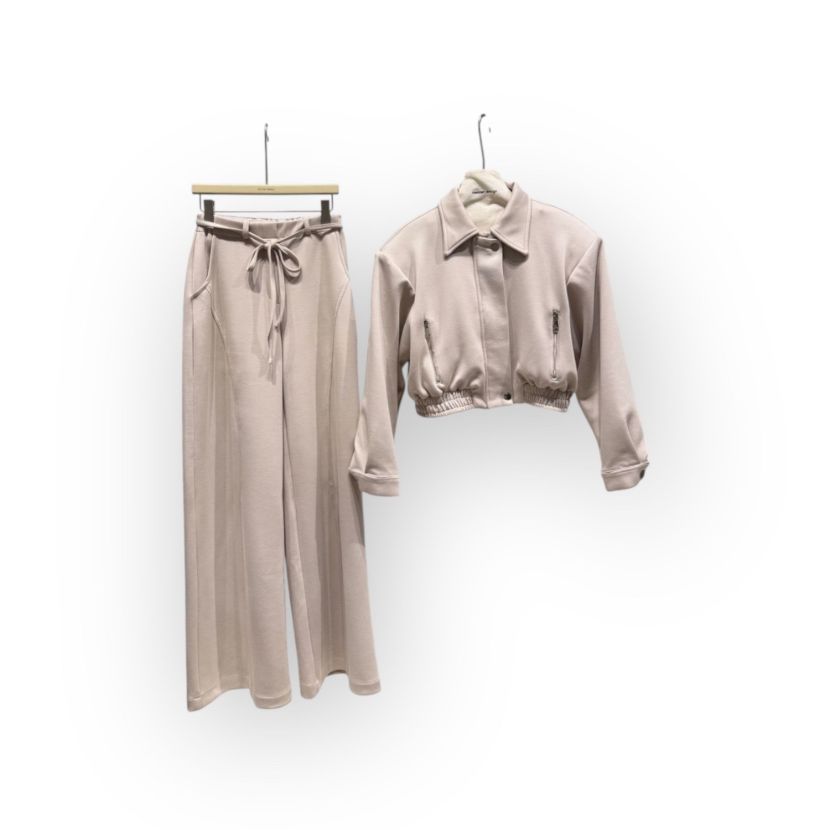 هانیران 508/09 ست بلوز شلوار اویشو دو جیب زیپی