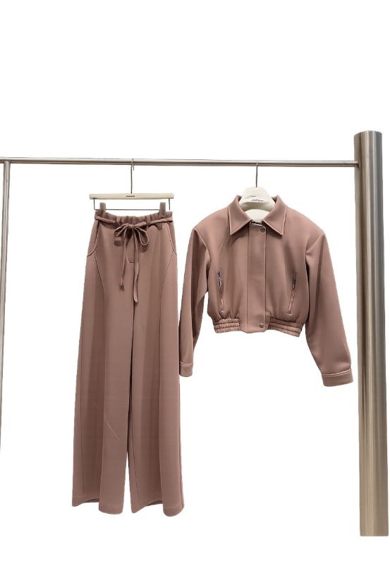 هانیران 508/09 ست بلوز شلوار اویشو دو جیب زیپی