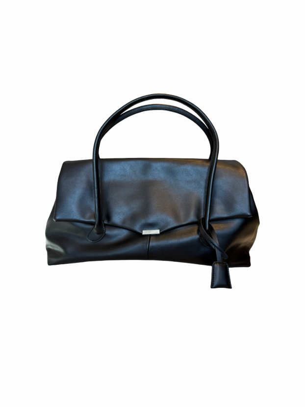 هانیران پلاس کیف چرم مشکی تک سگک