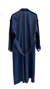 دی دی مانتو جین آبی بلند