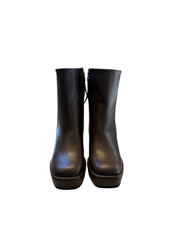 هانيران نيم بوت چرم قهوه ای