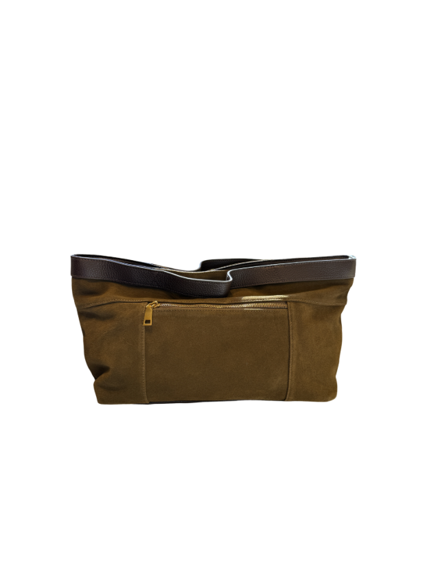 هانیران پلاس کیف جیر لبه چرم