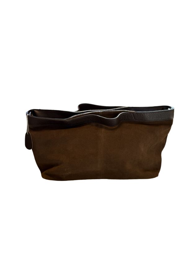 هانیران پلاس کیف جیر لبه چرم