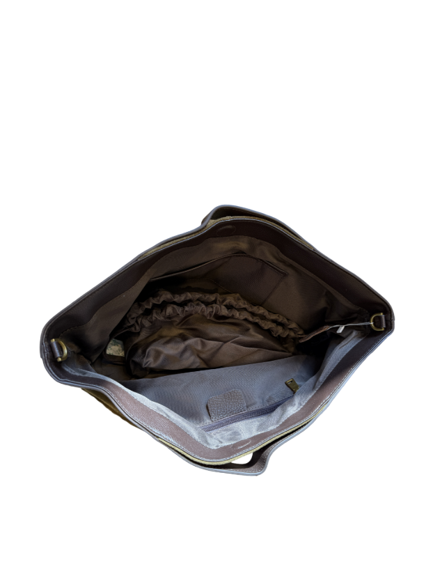 هانیران پلاس کیف جیر لبه چرم