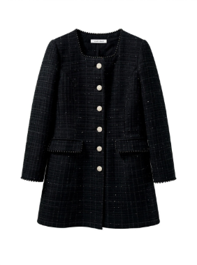 قالانژ پیراهن شنل مروارید مشکی