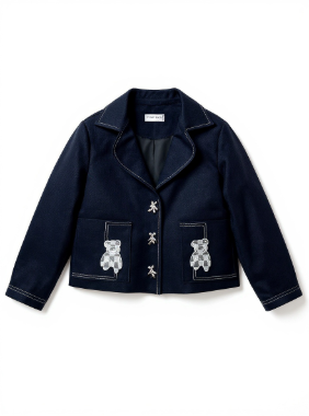 درشل کت خرسی سرمه ای