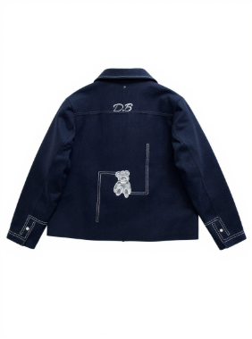 درشل کت خرسی سرمه ای